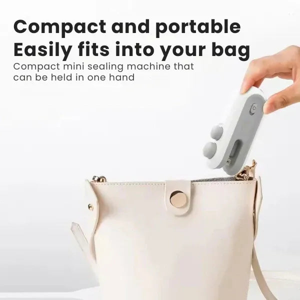 Portable Mini Sealing Machine 2 in 1 USB Rechargeable